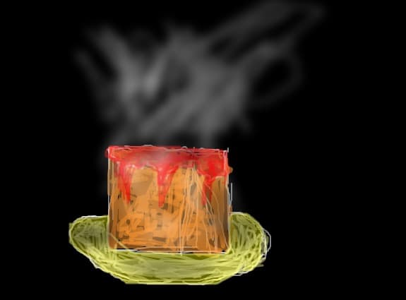 prajitura calda