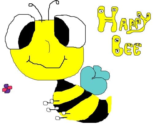 a little and happy Bee