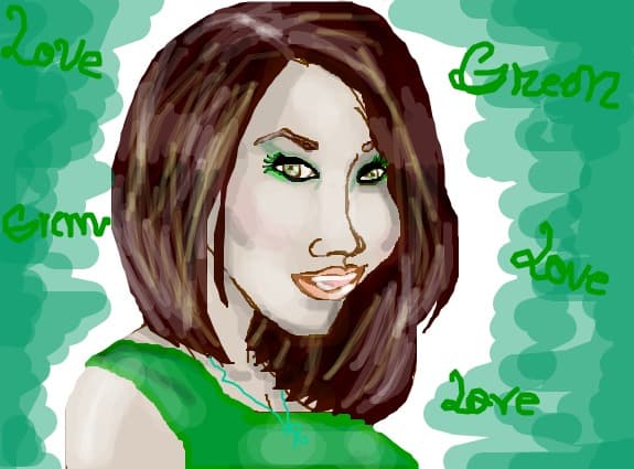 R.F. love green