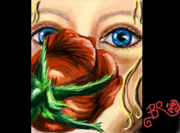 the smell  of a rose