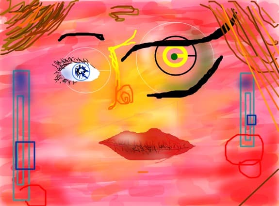 PORTRET DE FEMEIE ABSTRACT