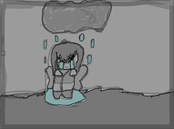 Sad Anime butterfly girl