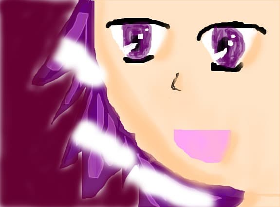 Purple anime girl