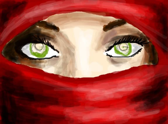 just a strange african girl