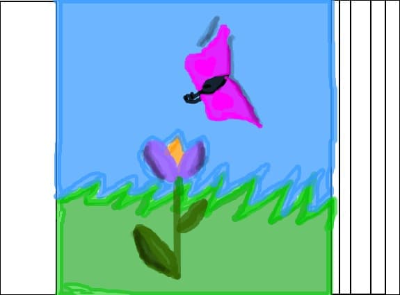 floare si fluture