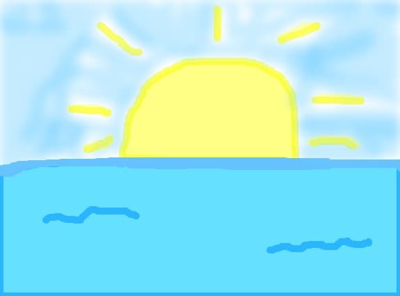 soare pe mare