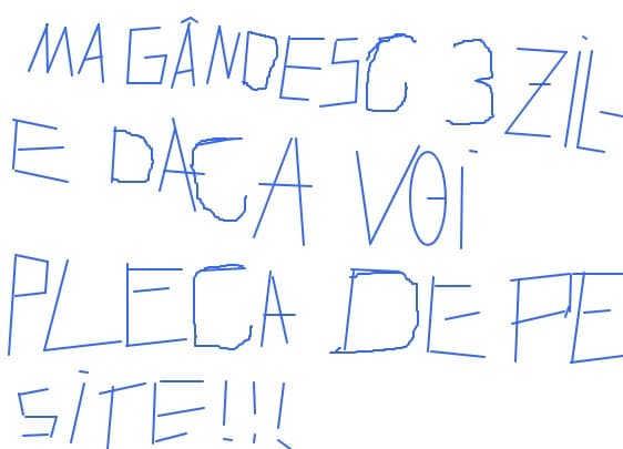 ma gandesc.DA SAU NU