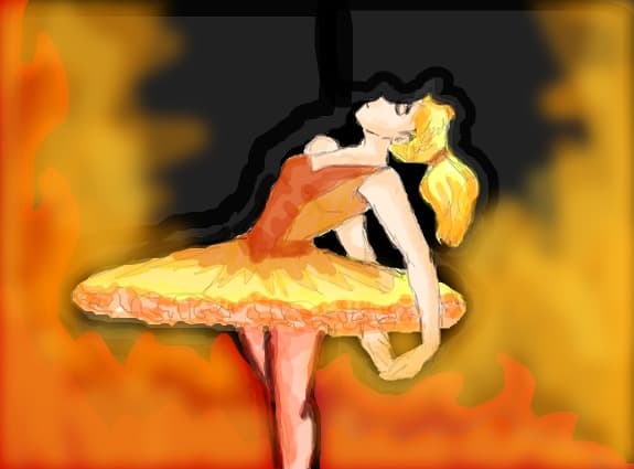 The balerine of fire