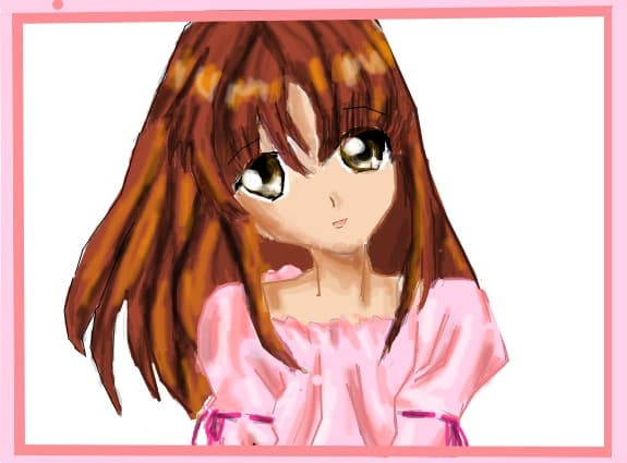 pink anime girl