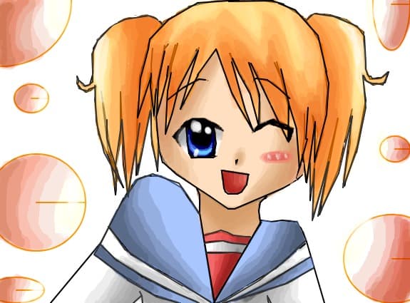 Anime girl ^o^ pt totzi fanii portocaliu