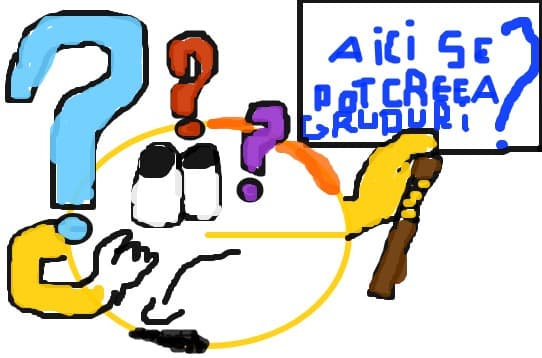 Aici se pot creea grupuri??