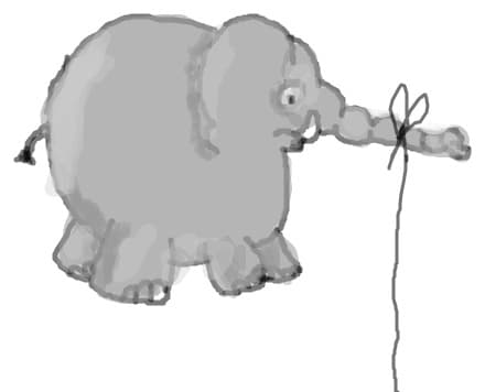 Desen 82604 continuat:elefant