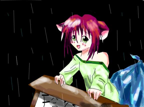 Please!Don\'t leave me in the rain!