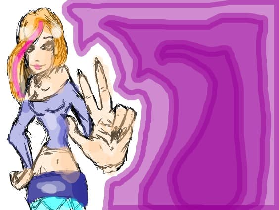 Desen 15403 modificat:Cool girl
