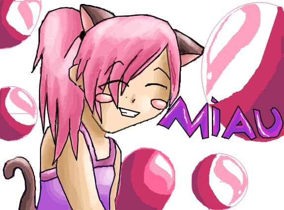 Anime kitty girl