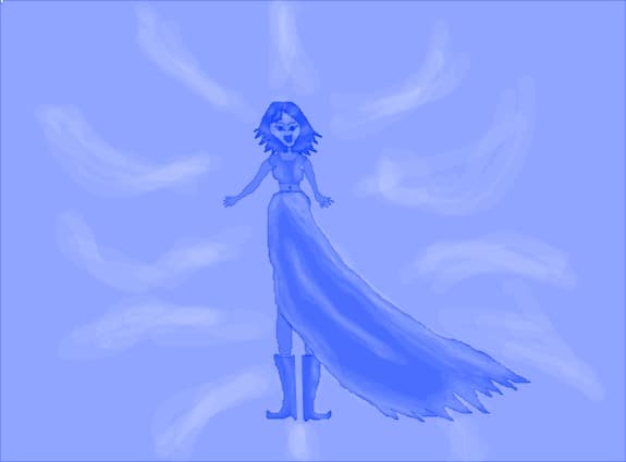 Blue girl