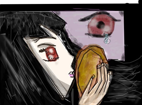 Ai Enma...and 1 eye..is..crying...