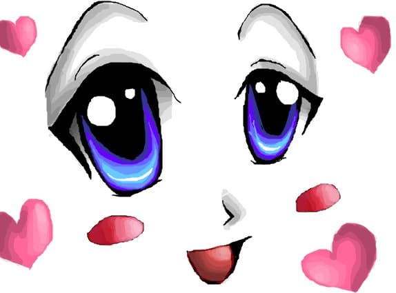 Anime face ^.^ pt voi