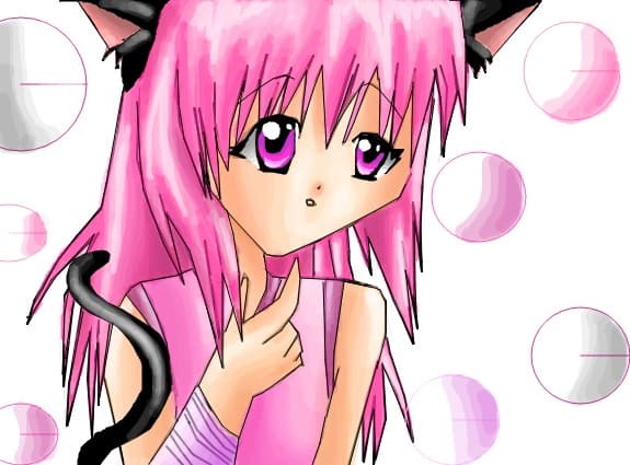 Anime kitty girl