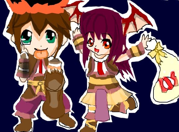 anime chibi from domo (dream of mirror  online)