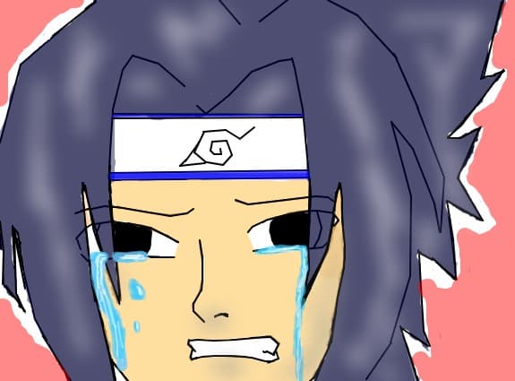 Sasuke crying