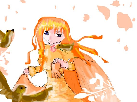 ANIME GIRL ORANGE