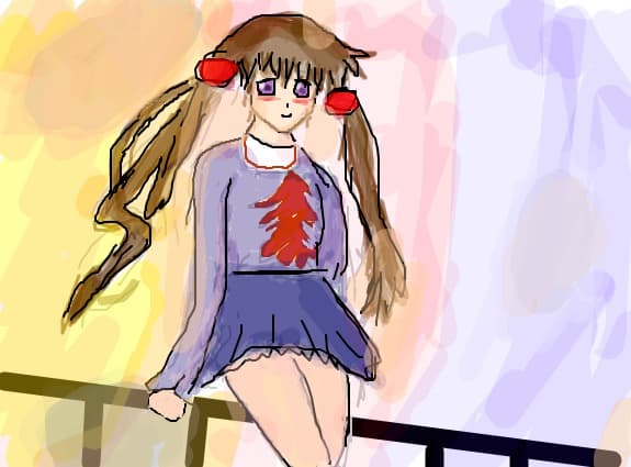 anime school girl