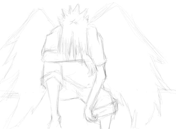 i have black wings, but i`m not an angel