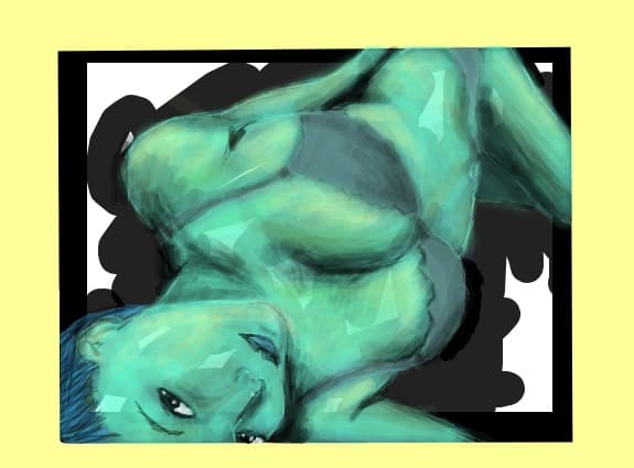 my first nude..(bine..seminud:))