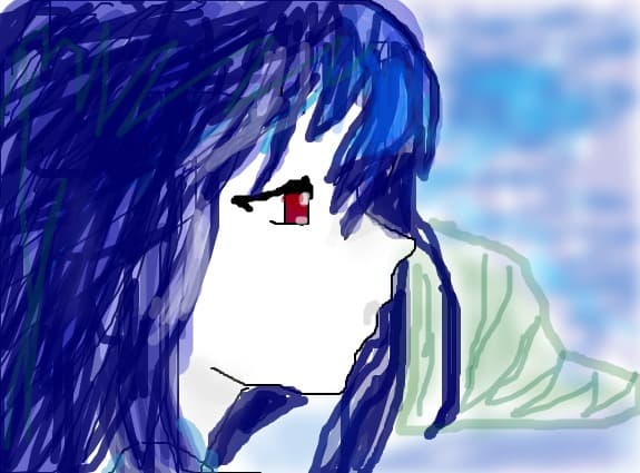 sad anime girl