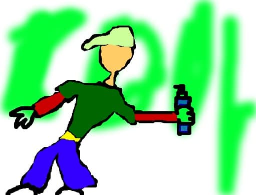 baiatul cu grafiti