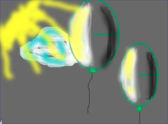 2 baloons