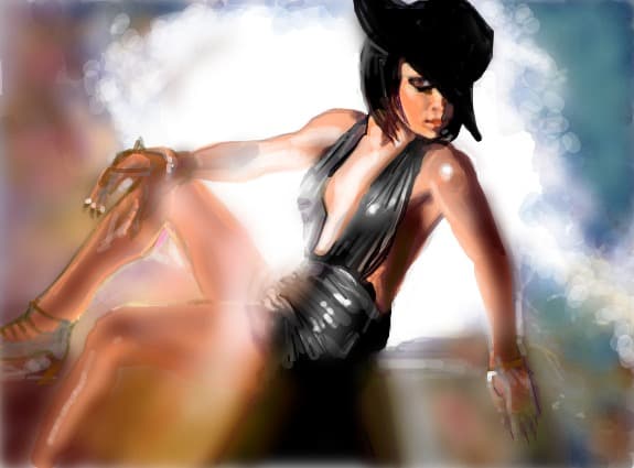 Desen 91305 continuat:Rihanna