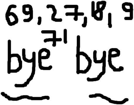 bye bye