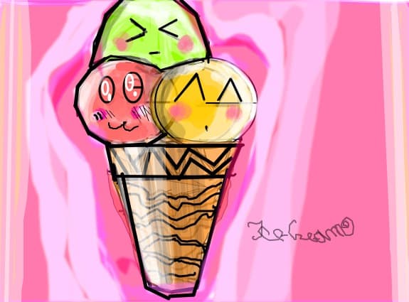 Ice-Cream(roz,galben,verde)