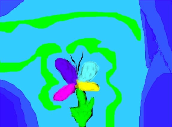 O floare-fluture