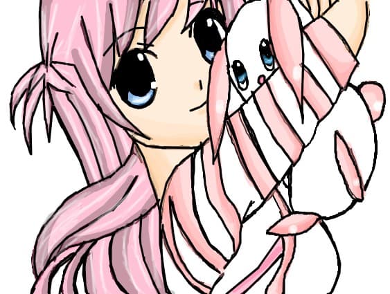 Anime Pink Girl