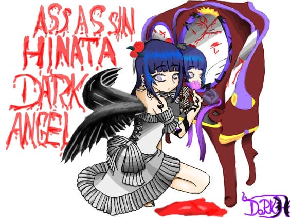 Hinata assasin dark angel , light angel into the mirror