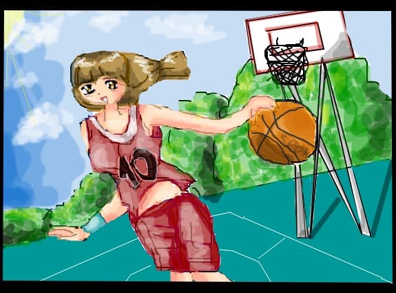 BASKETBALL ANIME GIRL