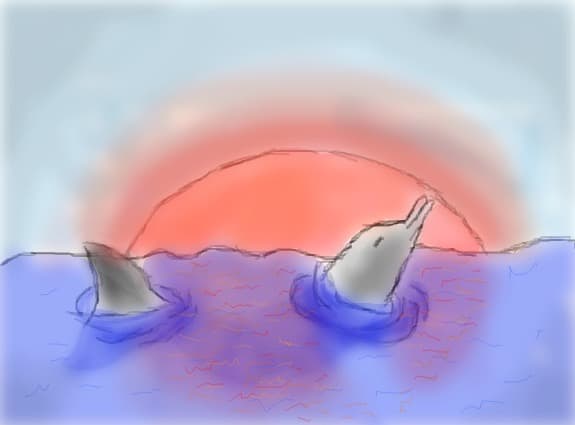 Desen 94975 continuat:delfin.