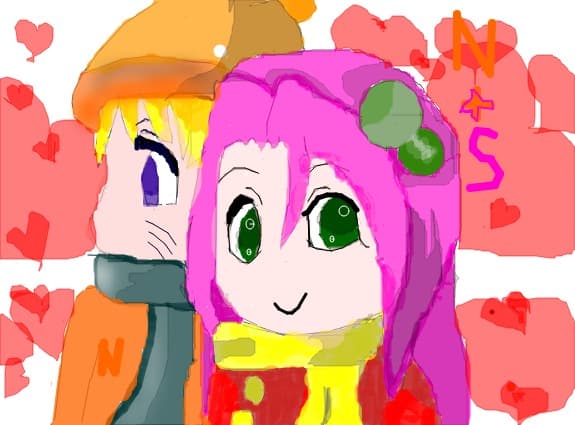 naruto + sakura chibi