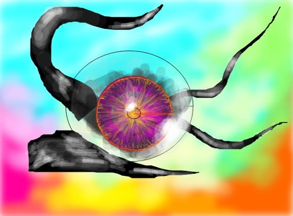 Obsidian eye