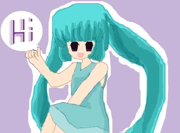 anime girl blue