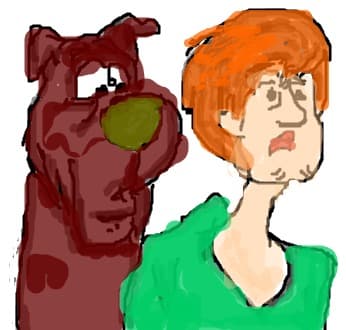 Desen 97278 modificat:scooby doo