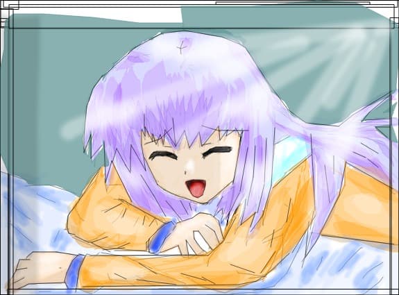 sad anime girl
