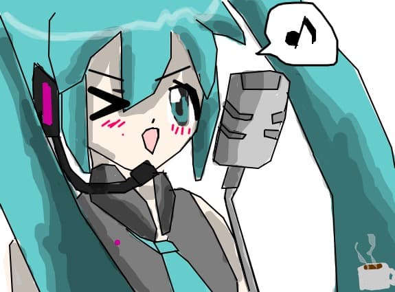 miku hatsune(vocaloid)