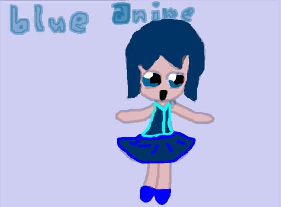 blue anime