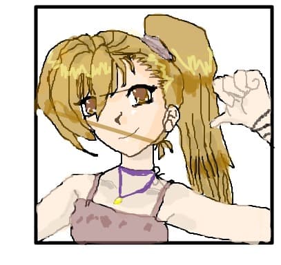 anime girl: she\'s say : thats\' me!!