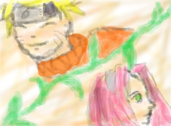 Desen 76750 modificat:naruto and sakura