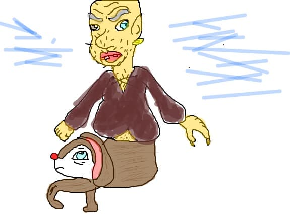 JUMATATE DE OM PE JUMATATE DE IEPURE SCHIOP